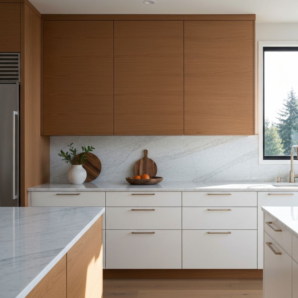 Beautiful custom kitchen with traditional inset and euro-style cabinets